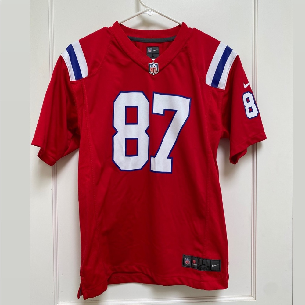 New England Patriots Red Gronkowski Jersey